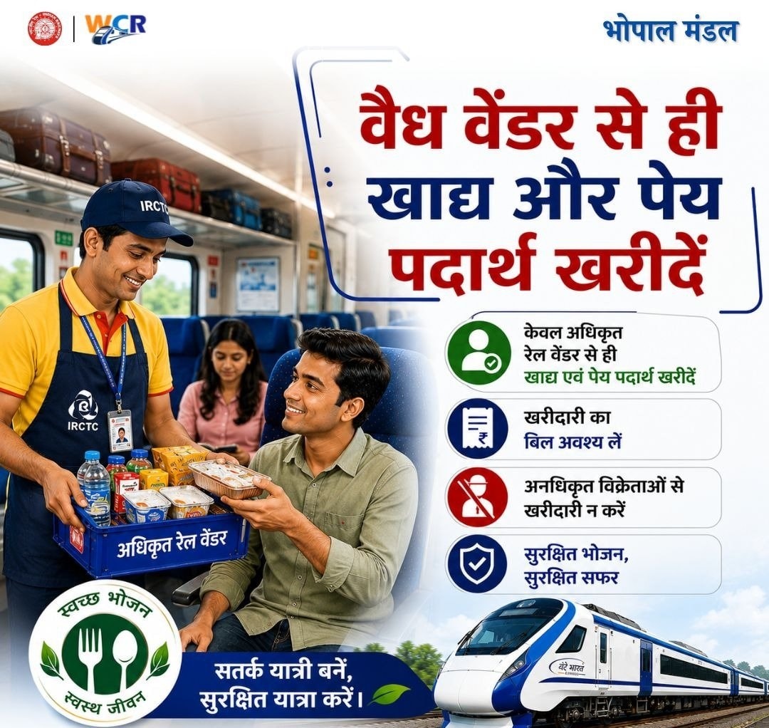 Indian Railways New Rules: वैलिड वेंडर से ही खरीदें सामान Indian Railways New Rules: वैलिड वेंडर से ही खरीदें सामान