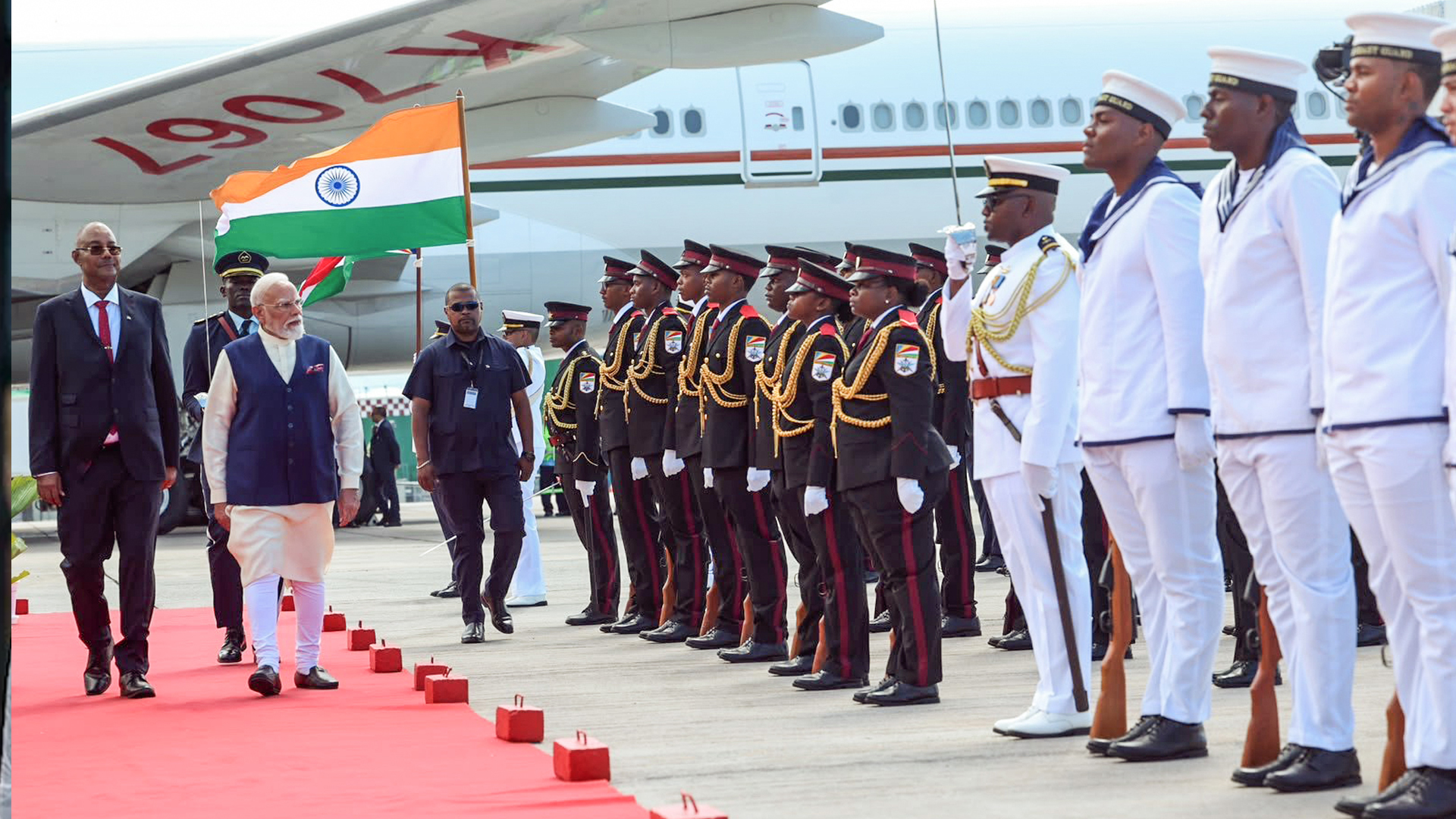 PM Modi Receives Grand Welcome in Seychelles
