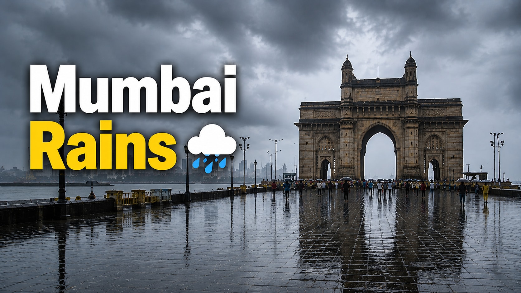 IMD forecast predicts light to moderate rain in Mumbai; check tide timings and lake water levels