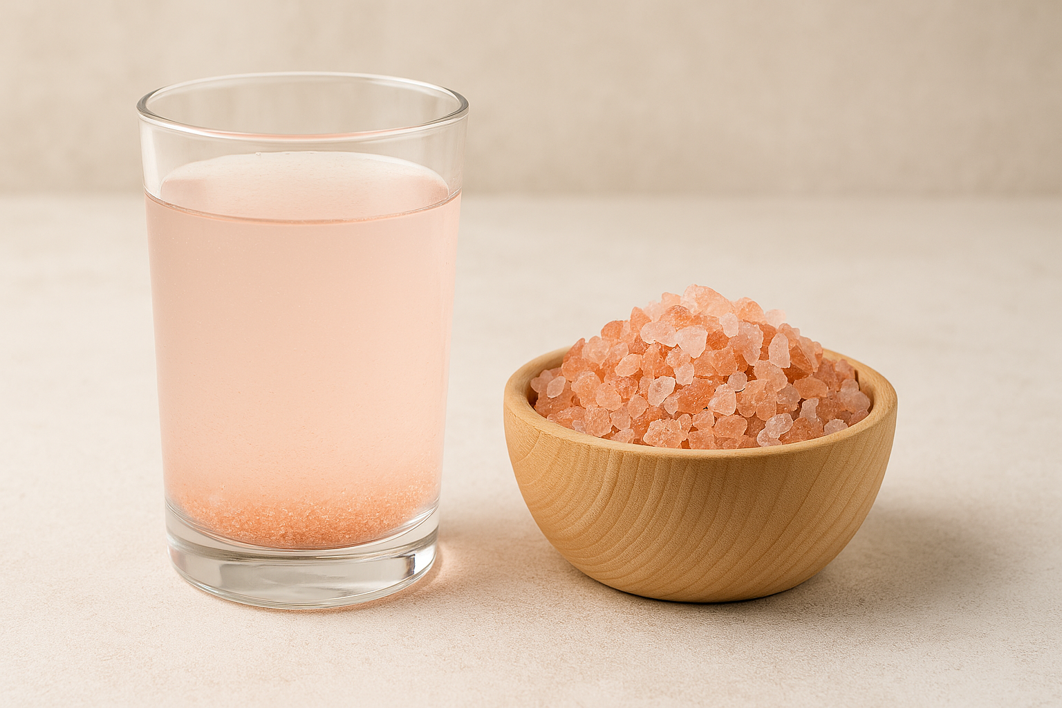 Pink salt water has side-effects and can actually dehydrate your faster