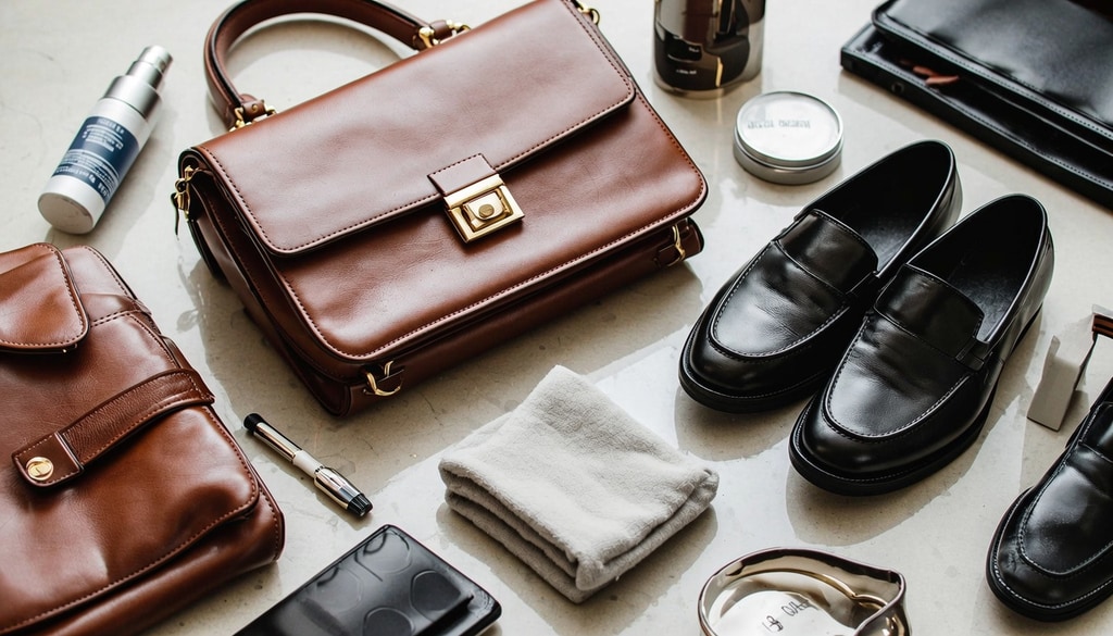 Dry wet leather gently, apply conditioner to prevent cracking, and store in breathable covers away from moisture. Dry wet leather gently, apply conditioner to prevent cracking, and store in breathable covers away from moisture.