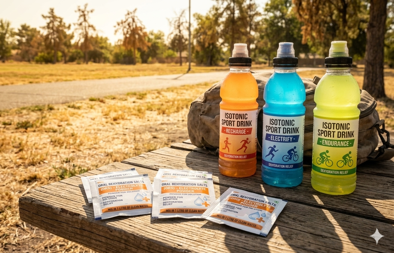 Oral rehydration solutions and sports drinks can be used to increase hydration during a heatwave