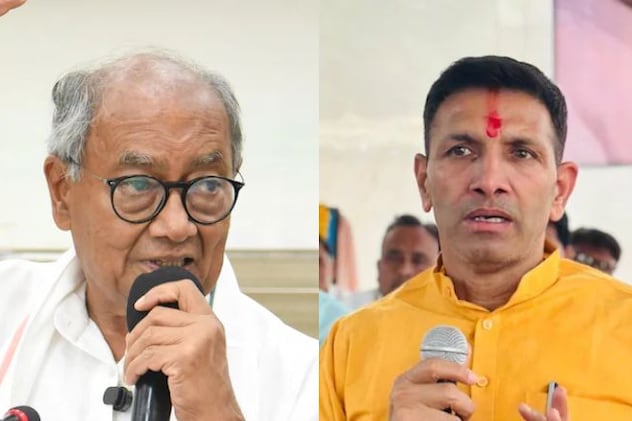 वीर भारत न्यास को लेकर दिग्विजय और जीतू पटवारी में मतभेद, भाजपा ने कांग्रेस पर साधा निशाना