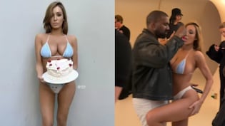 Bianca Censori Stuns In Barely-There Blue Bikini And Kitten-Printed Thong At Stylist&rsquo;s Birthday Celebration&nbsp;