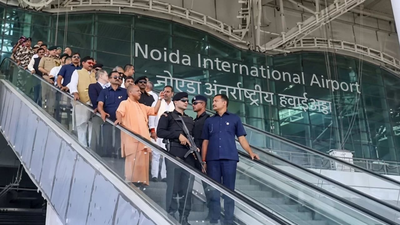 Noida Airport First Flight Noida Airport First Flight