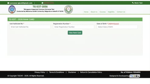 TG ICET Result 2026 To Be Out Today: Check Direct Link To Download TG ICET Rank Card