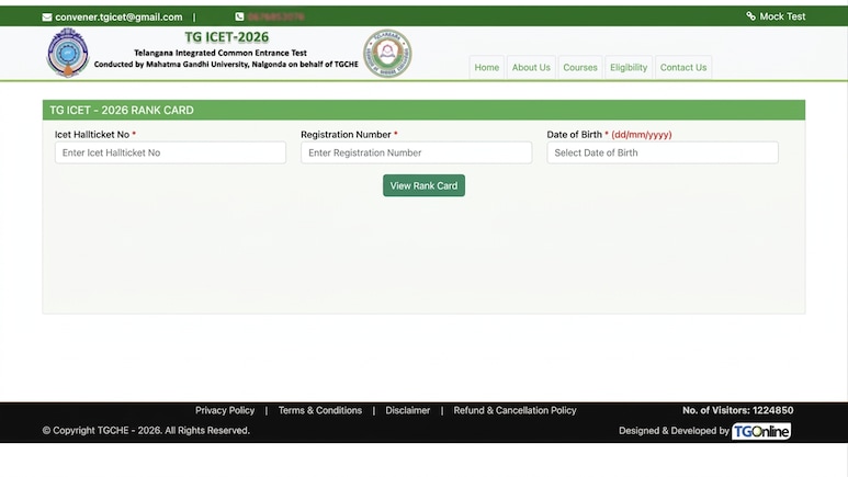TG ICET Result 2026 To Be Out Today: Check Direct Link To Download TG ICET Rank Card