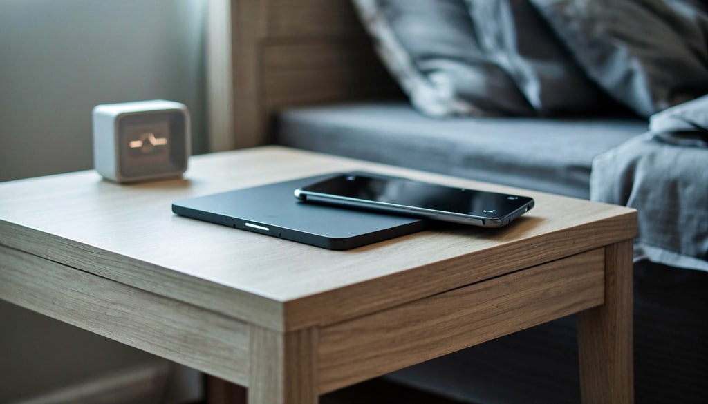 Eliminate cluttered bedroom cables with clean, wireless charging pads designed for reliable overnight power.