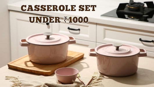 ₹1000 से कम में खरीदें CELLO, MILTON जैसे ब्रांड्स के शानदार और मजबूत कसरोल, लिमिटेड टाइम के लिए हैं डील्स