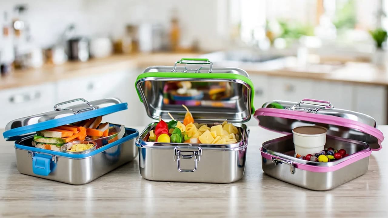 Top 5 Stainless Steel Lunch Boxes For School Kids Under ₹1000