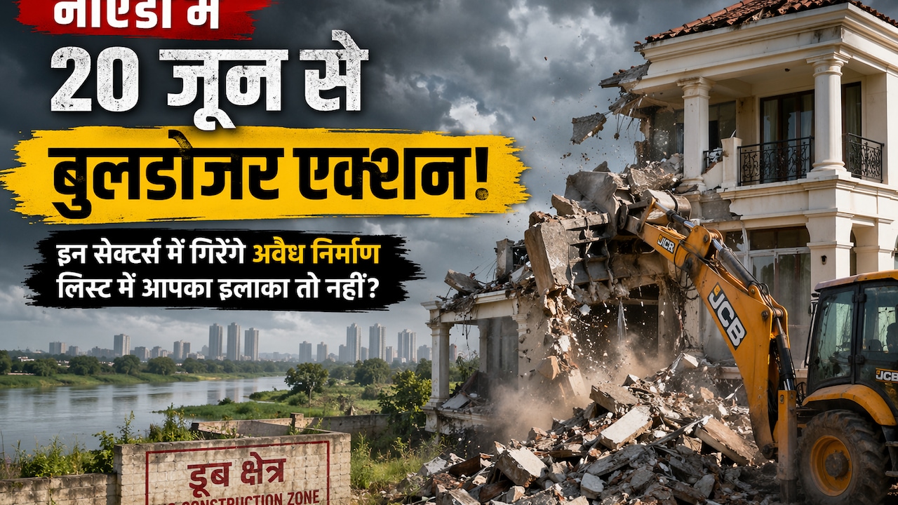 Noida में रहने वाले सावधान! 20 जून से इन सेक्टर्स में चलेंगे बुलडोजर, लिस्ट में आपका इलाका तो नहीं?