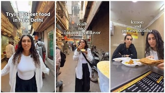 Video: American Woman Tries Chaat And Parathas In Chandni Chowk