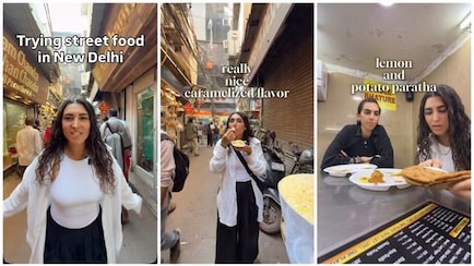 Video: American Woman Tries Chaat And Parathas In Chandni Chowk