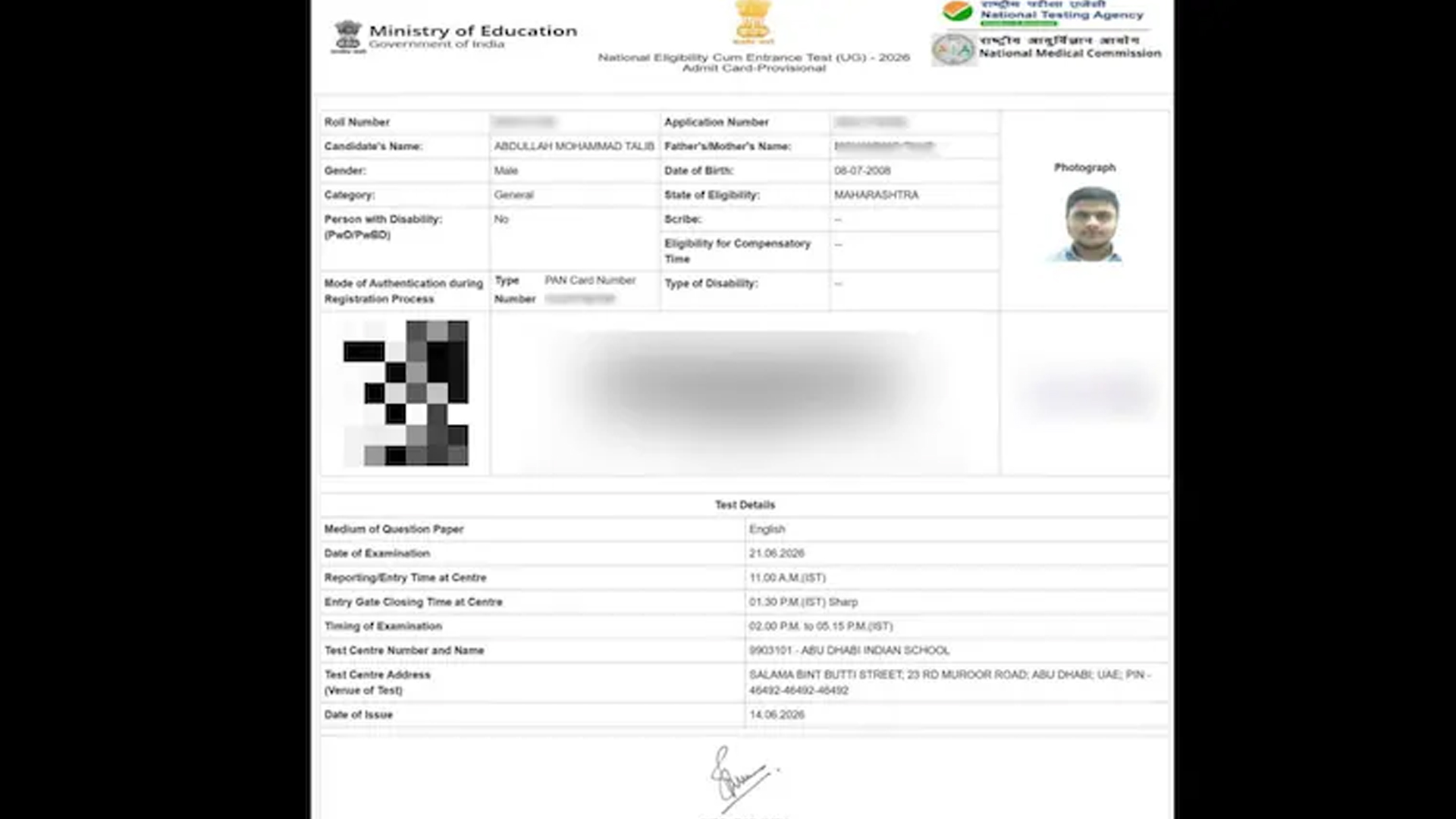 NEET Re-Test 2026: NTA Says Nagpur Candidate's Abu Dhabi Centre Was Chosen Through Own Login