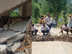 Homes Crack, Road Splits In Two As J&amp;K Village Sinks