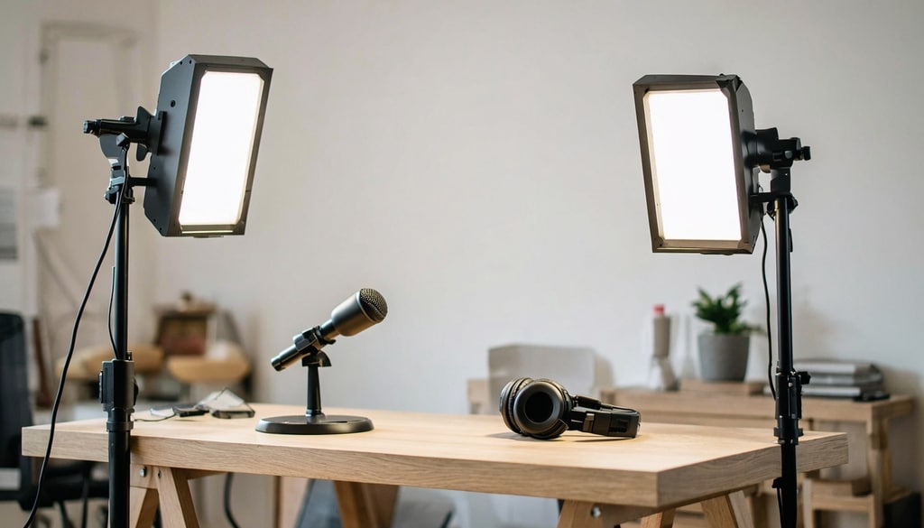 Brighten your home studio with compact USB-powered desk panels or professional LED panel lights. Brighten your home studio with compact USB-powered desk panels or professional LED panel lights.