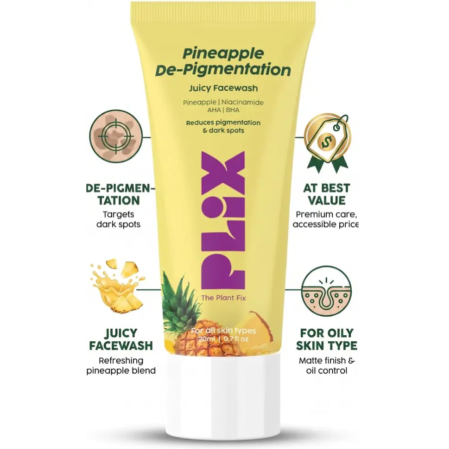 Click here to buy: THE PLANT FIX PLIX 5% Pineapple Foaming Facewash Click here to buy: THE PLANT FIX PLIX 5% Pineapple Foaming Facewash