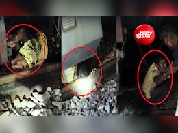 नशे में टुन्न शराबी ने रुकवा दी ट्रेन... पटरी पर देखते ही ड्राइवर ने लगाई ब्रेक, सीतापुर-बालामऊ का VIDEO वायरल