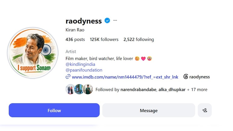 'I Support Sonam Wangchuk': Kiran Rao Changes DP On Instagram As Innovator's Hunger Strike Enters Day 20