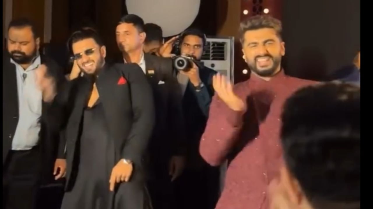 13 साल बाद जब अंशुला के रिसेप्शन पर 'गुंडे' बनकर नाचे रणवीर और अर्जुन, 'विक्रम-बाला' ने लूट ली महफिल