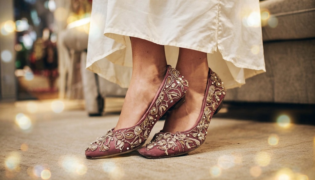Discover stylish embellished flats that pair perfectly with traditional kurtas for any festive celebration. Discover stylish embellished flats that pair perfectly with traditional kurtas for any festive celebration.