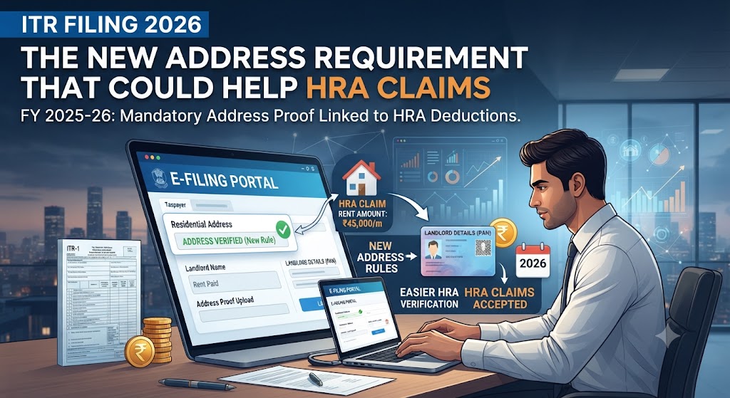 ITR Filing 2026: The New Address Requirement That Could Help HRA Claims