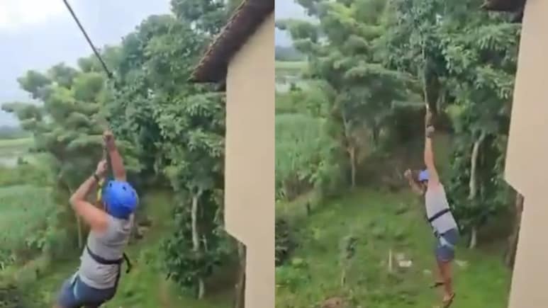 Karnataka Youth Falls 40 Feet After Zipline Snaps; Family Alleges Negligence