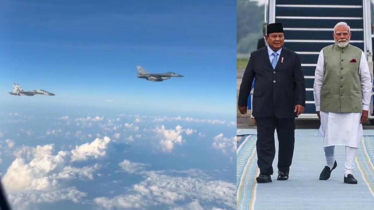 Video: F-16 And Sukhoi-30 Welcome PM Modi's Aircraft In Indonesian Airspace