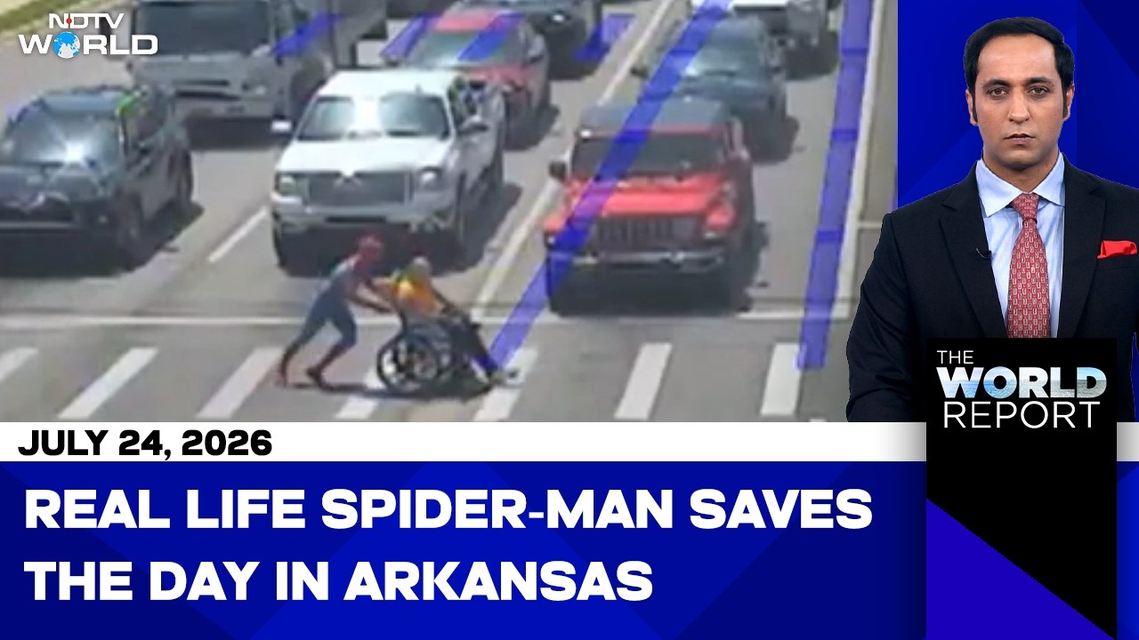 US News | Man Dressed As Spider-man Helps Man In Wheelchair Cross The Road