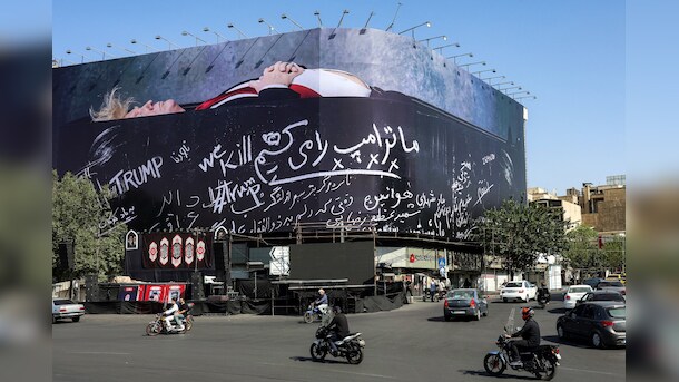 "We Will Kill Trump": Iran's New Billboard Puts US President In A Coffin