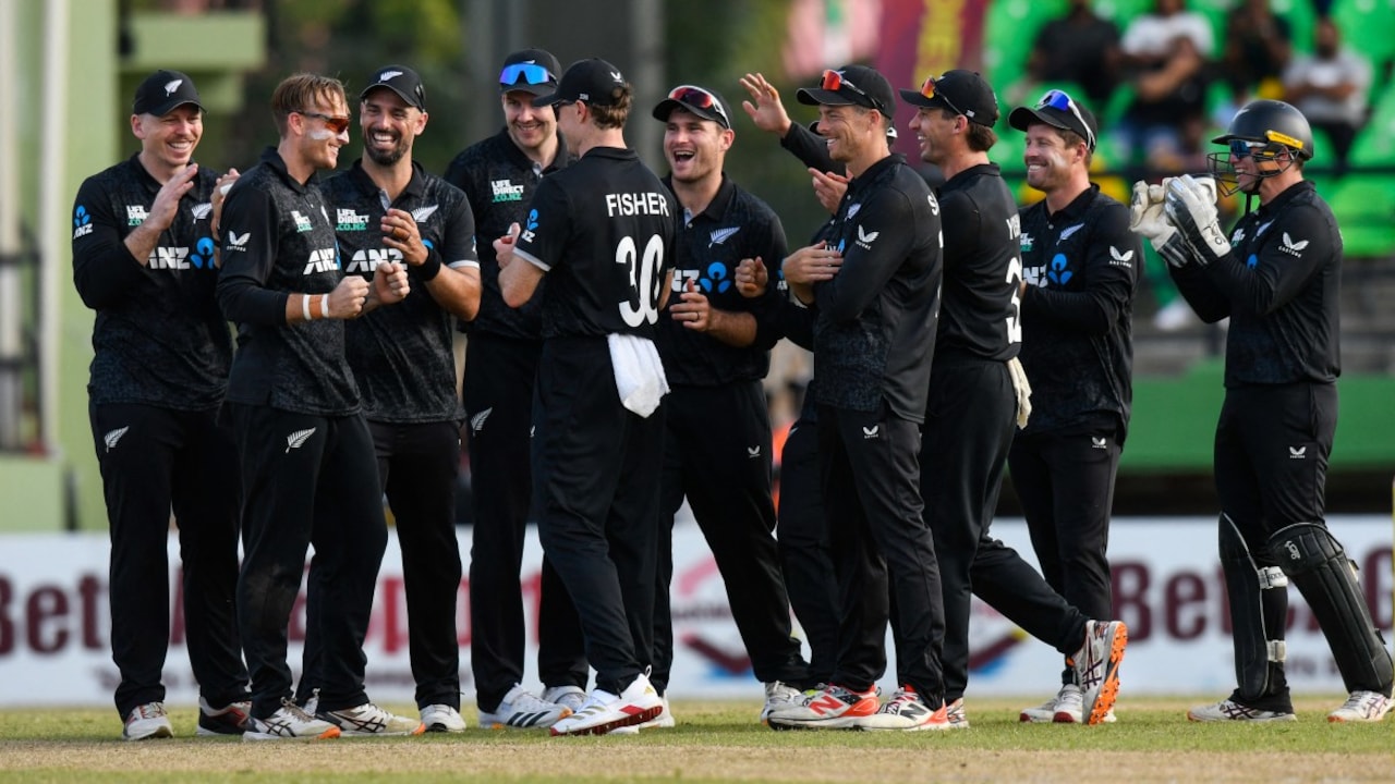 Jayden Lennox’s five-for helps New Zealand beat West Indies by five wickets in 2nd ODI