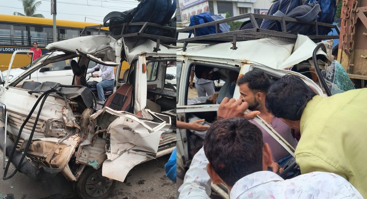 स्कूली बच्चों से भरी वैन खड़े ट्रक से टकराई, एक मासूम की मौत; एक की हालत नाजुक