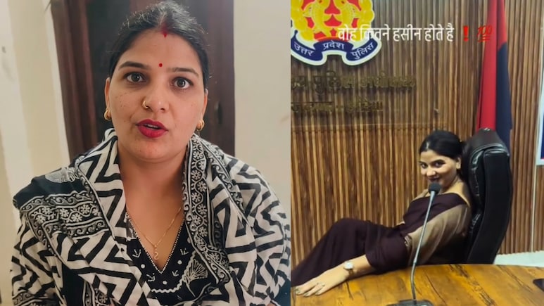 IPS की कुर्सी पर बैठ 'सिंघम' बनी दरोगा की बहू! ससुर की रिटायरमेंट पार्टी में बनाई REEL तो औरैया SP ने लिया एक्शन