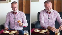 Slovak Leader Tries Thekua Gifted By PM Modi For First Time, Watch His Viral Reaction
