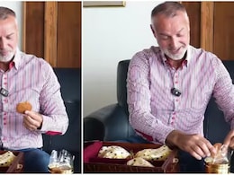 Slovak Leader Tries Thekua Gifted By PM Modi For First Time, Watch His Viral Reaction