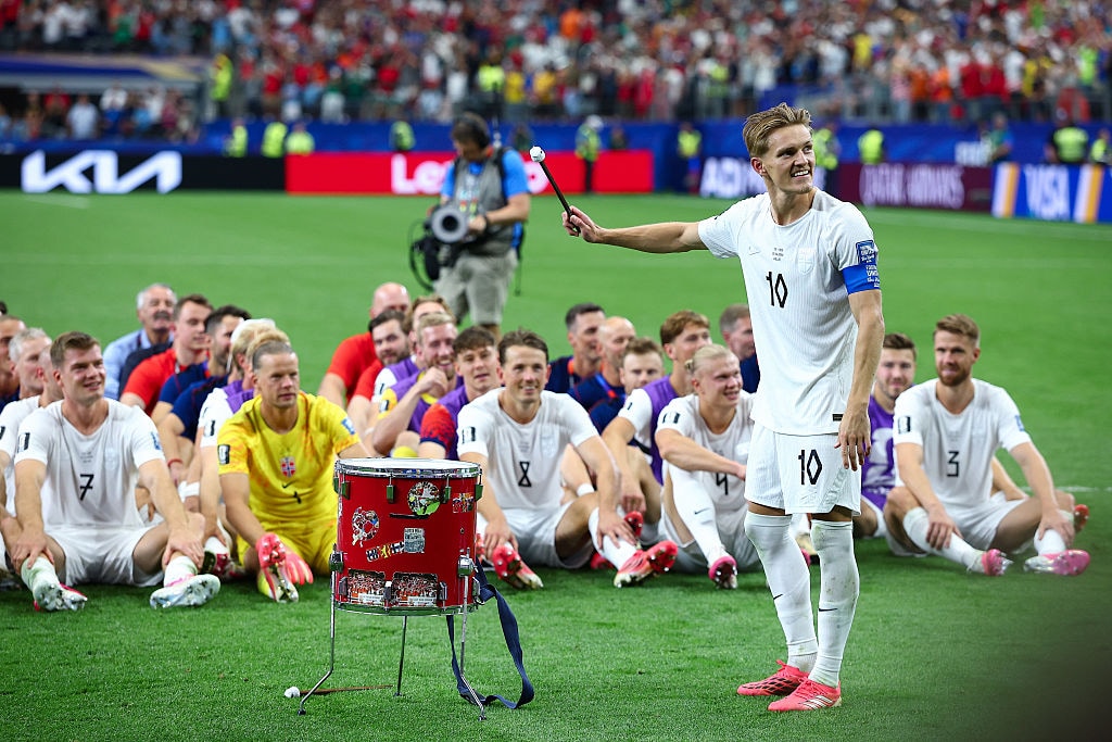 The Incredible Story Of Norway's Viral 'Viking Row' Celebration