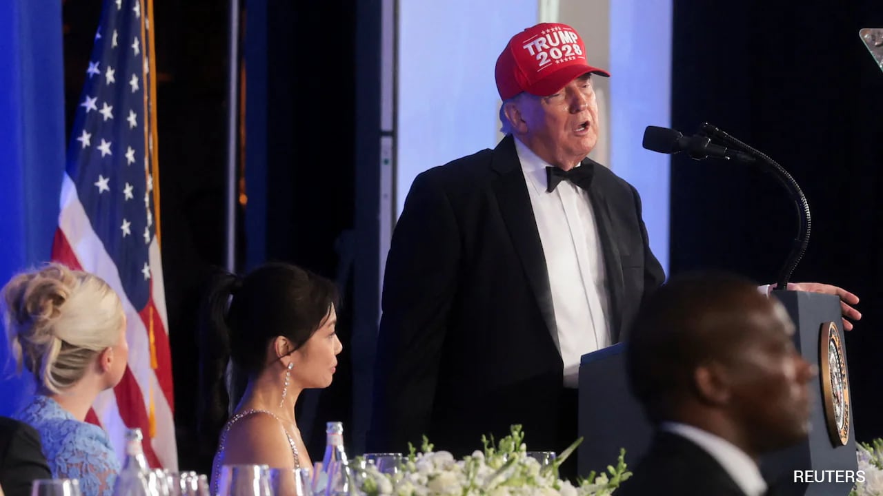"Third Time Is Better": Donald Trump Wears "2028" At Press Gala Rerun