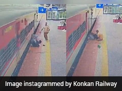 Konkan Railway Staff Pulls Passenger To Safety Seconds Before Disaster