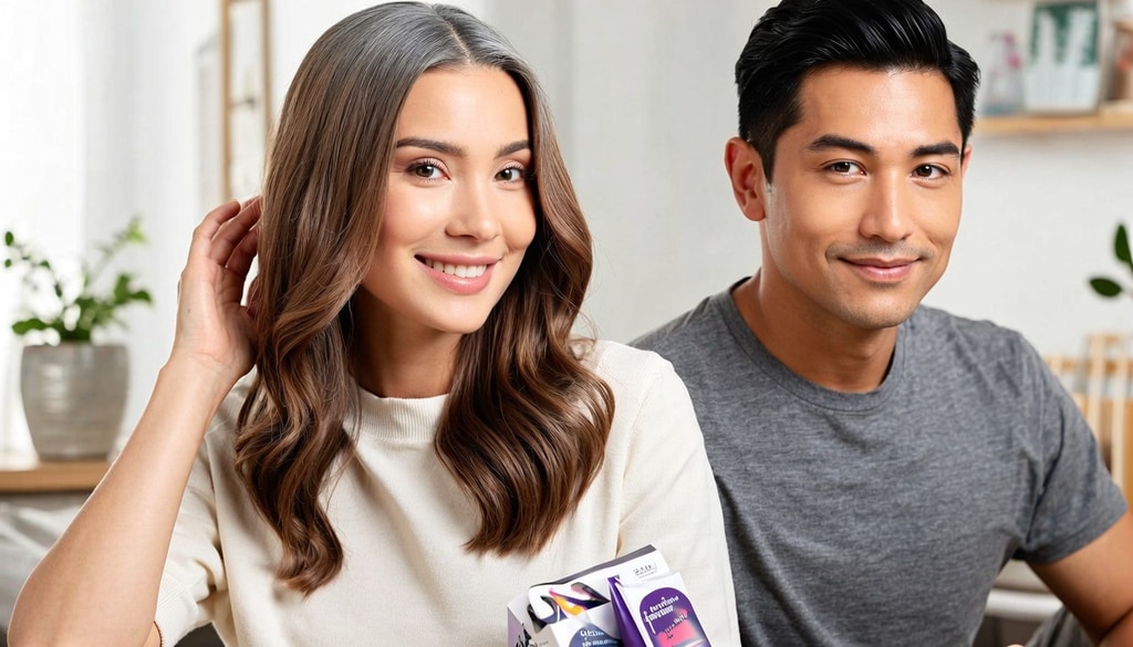 Save time and money by refreshing your grey roots with natural-looking home hair colour.