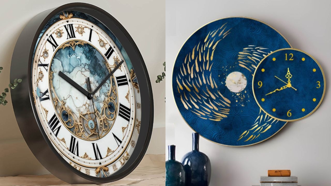 Vintage से लेकर Modern Design तक, 50% से ज्यादा की छूट पर मिल रही हैं ये शानदार और ट्रेंडी Wall Clocks