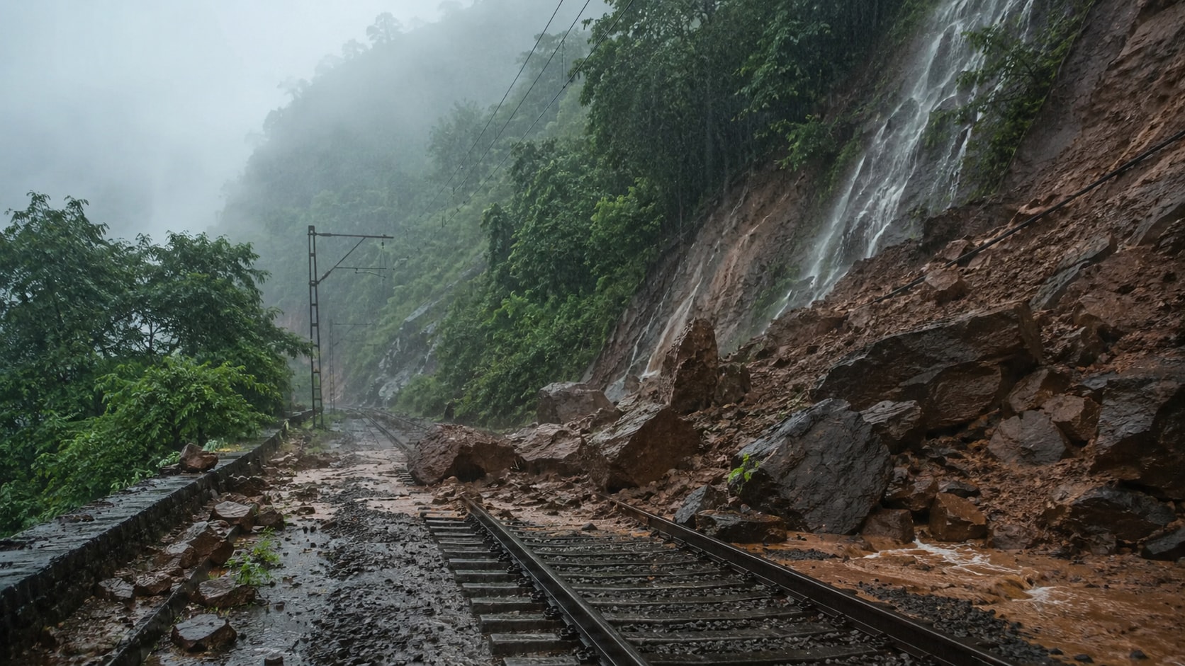 Mumbai - Pune Train Services Hit After Landslides In Bhor Ghat - List Of Cancelled Trains