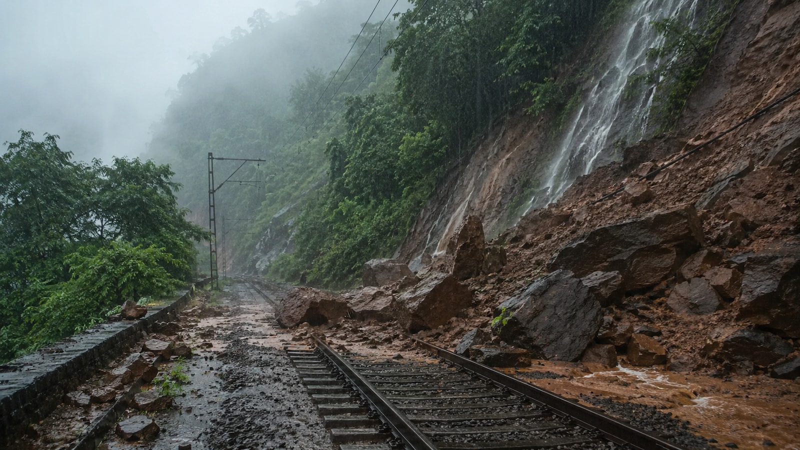 Pune Train Services Suspended After Landslides In Bhor Ghat — List Of Cancelled Trains