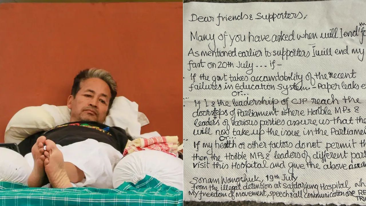 Sonam Wangchuk Lists Down Three Conditions Under Which He Will End His Fast