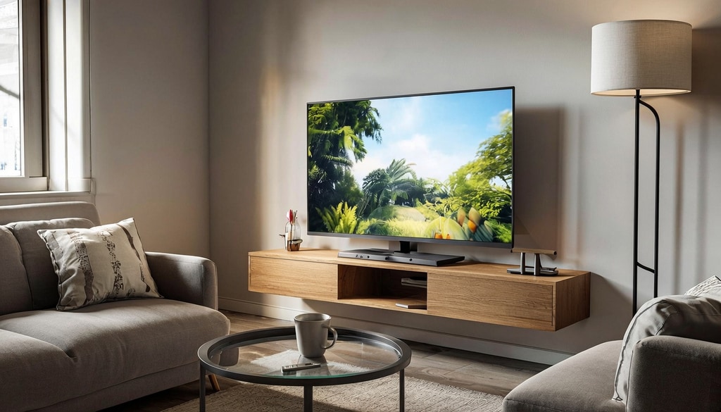 Space-saving smart TV delivers excellent value and crisp picture quality in small living rooms. Space-saving smart TV delivers excellent value and crisp picture quality in small living rooms.