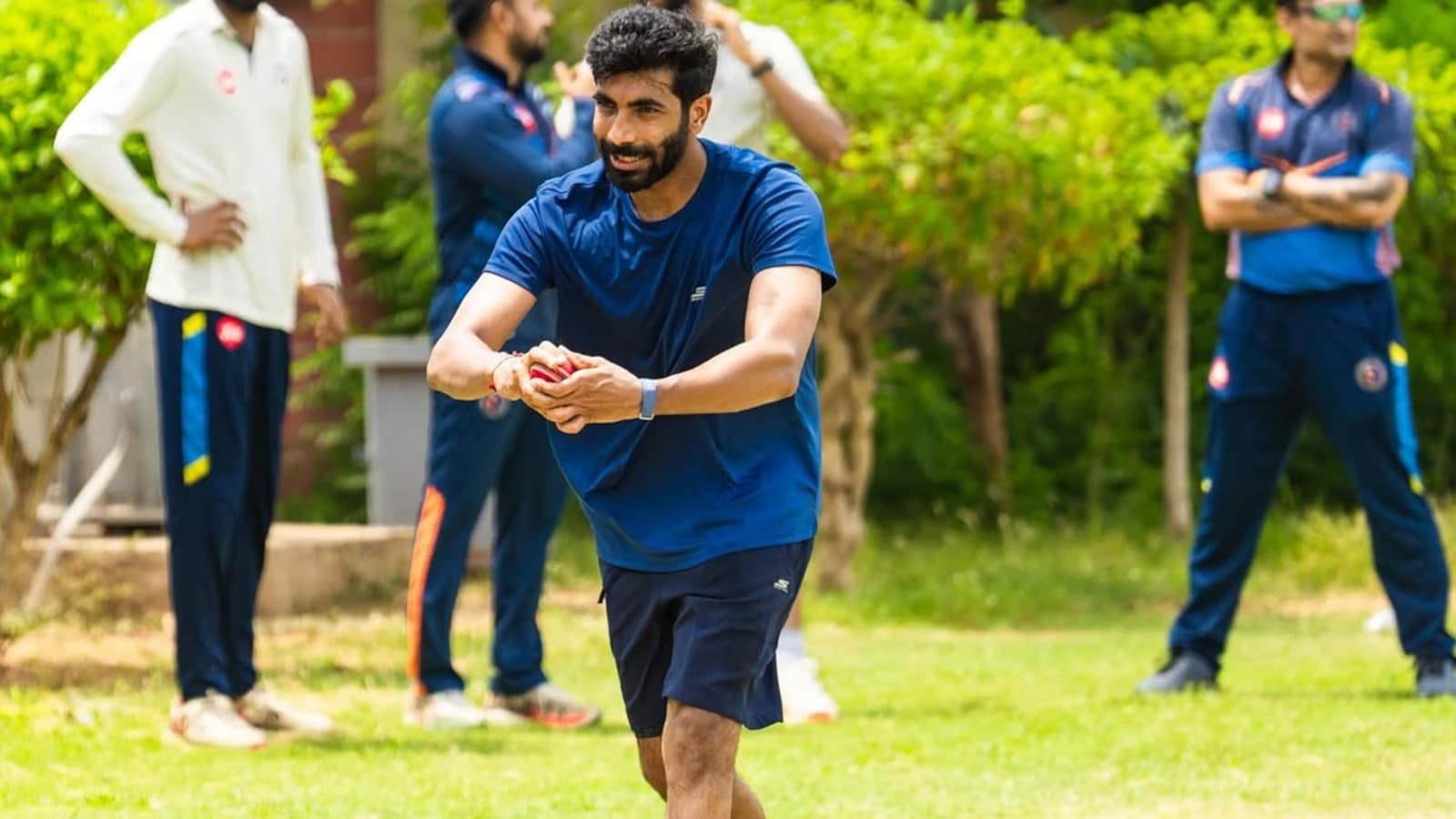 India Pacer Jasprit Bumrah Trains With Red-Ball Ahead Of Gruelling Schedule