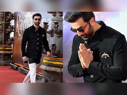 Ranbir Kapoor's Ram <i>Dhanush</i>-Inspired Brooch Turns Heads At <i>Ramayana</i> Event In Delhi