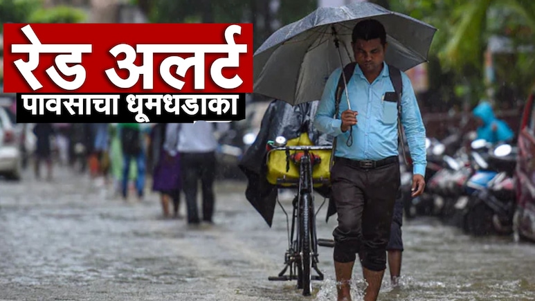 Rain News: तुफान पाऊस बरसणार! मुंबईसह 4 जिल्ह्यात रेड अलर्ट, कुठे कुठे शाळांना सुट्टी? हेल्पलाईन क्रमांक जारी