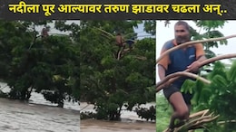 Jalgaon News: मासे पकडताना तरुणासोबत भयंकर घडलं, अंजनी नदीला पूर आल्यावर थेट झाडावरच चढला अन् नंतर..