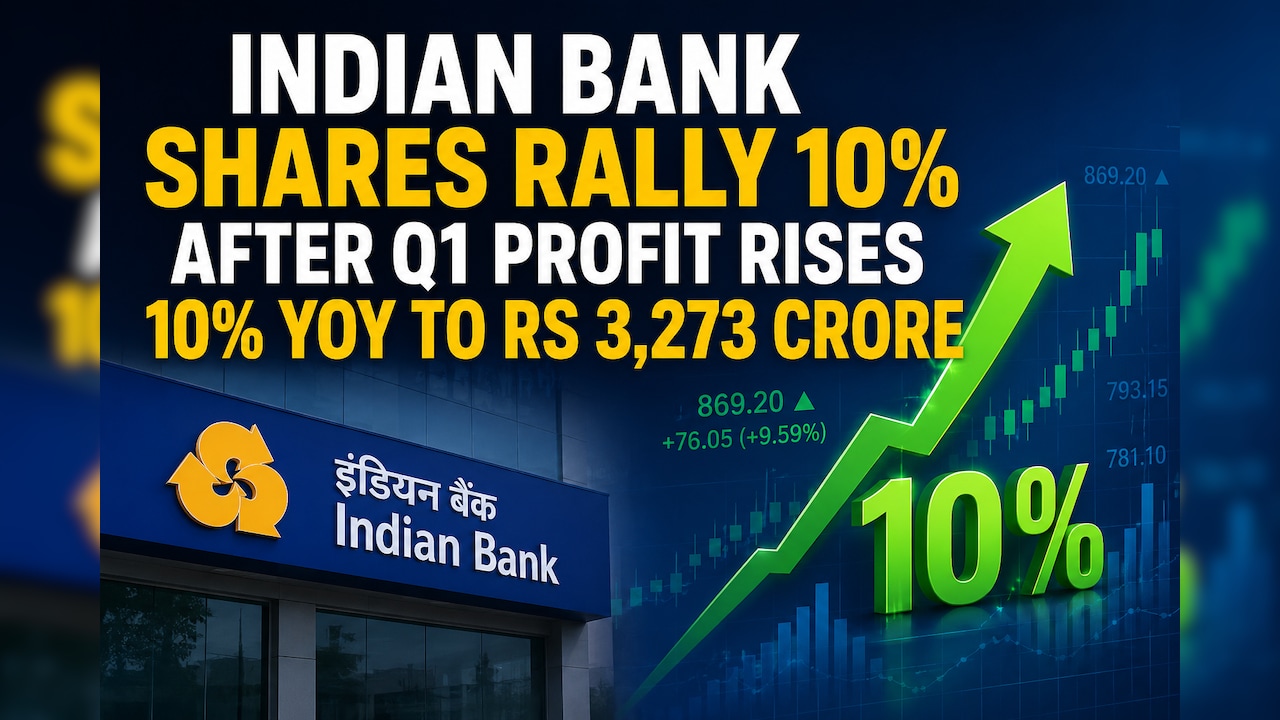Indian Bank Shares Jump 10% After Q1 Profit Rises, Asset Quality Improves