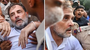 Rahul Gandhi Detained From Protest Site, Seen Bleeding From Nose